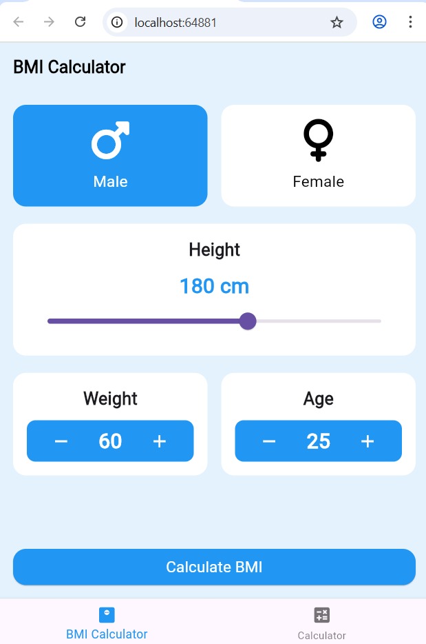 BMI Calculator App